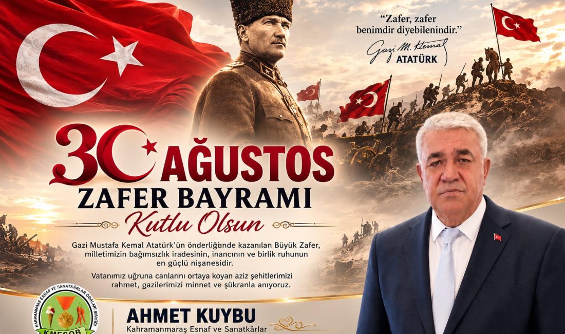 Başkan Ahmet Kuybu, mesajında 30 Ağustos Zaferi’nin yalnızca askeri bir