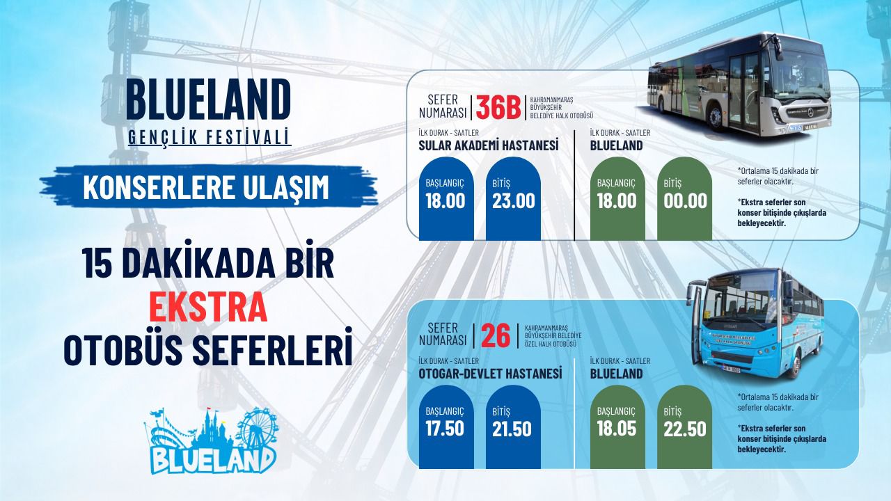 BLUELAND GENÇLİK FESTİVALİ İÇİN OTOBÜS SEFERLERİ ARTIRILDI 1 IMG WA