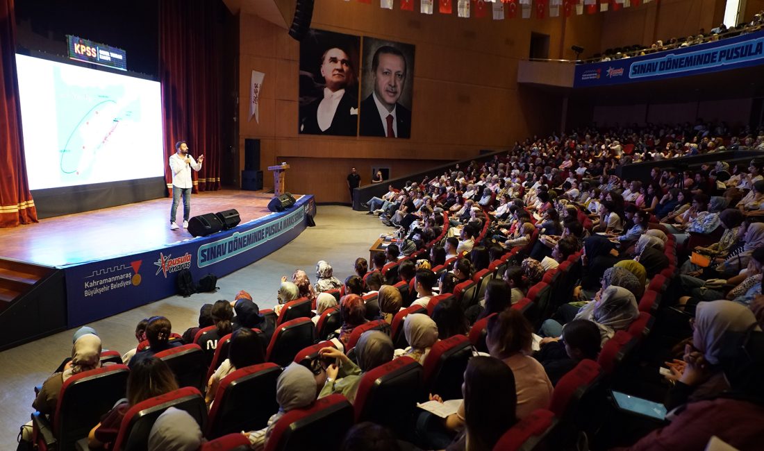 Kahramanmaraş Büyükşehir Belediyesinin, Kamu Personeli Seçme Sınavı’na (KPSS) hazırlanan gençlerin