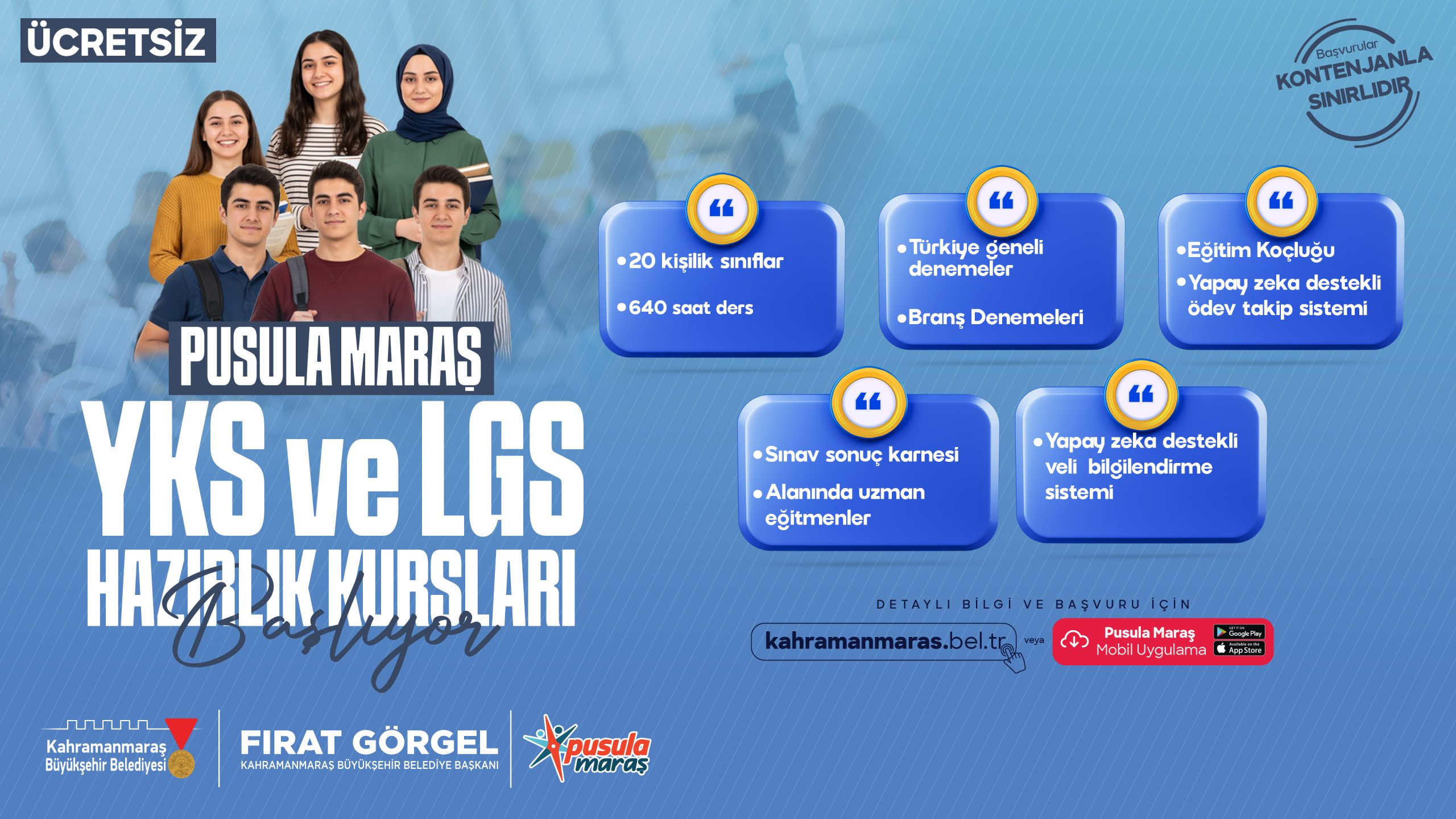 Pusula Maraş Eğitim Merkezine Başvurular Başladı 1 Pusula Maraş Gençlik Merkezi