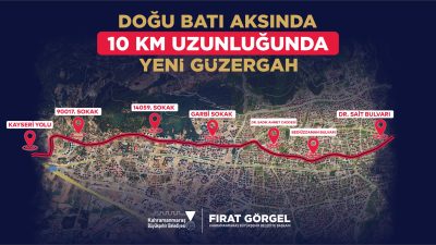 Büyükşehir’den Doğu – Batı Ulaşımına Alternatif Yol Kahramanmaraş Büyükşehir Belediyesi, şehrin ulaşım altyapısını modernize etmek ve artan