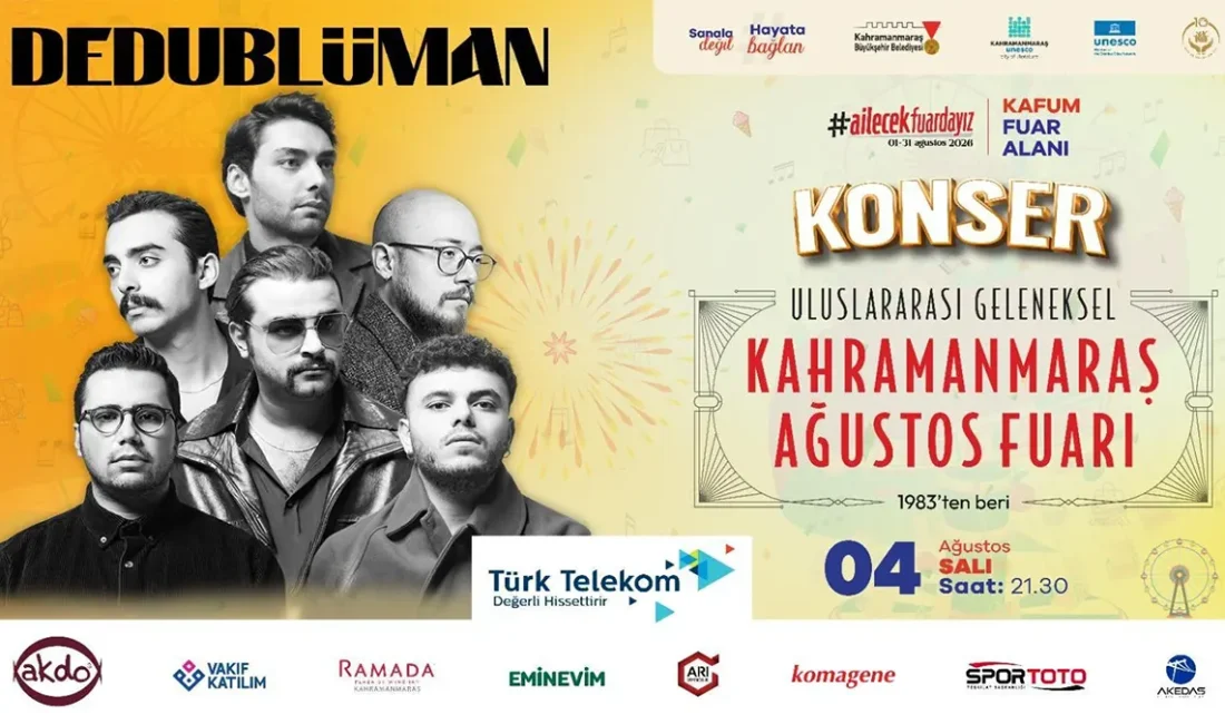 Kahramanmaraş Büyükşehir Belediyesinin düzenlediği Uluslararası Kahramanmaraş Ağustos Fuarı, bu yıl