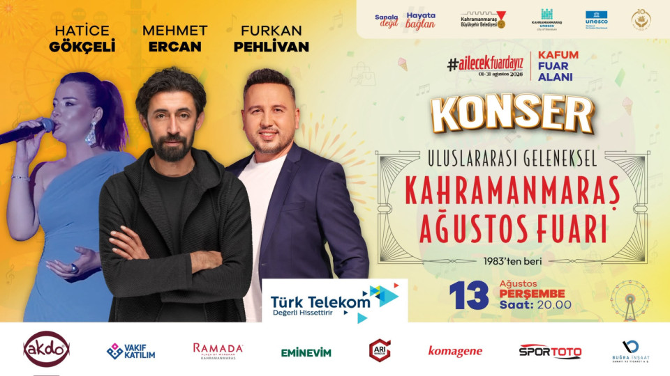 Kahramanmaraş Büyükşehir Belediyesinin düzenlediği Uluslararası Geleneksel Ağustos Fuarı, on üçüncü