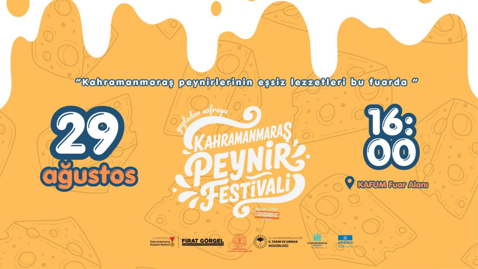 Kahramanmaraş’ın Eşsiz Peynir Mirası KAFUM’da Festivale Dönüşecek Kahramanmaraş Büyükşehir Belediyesi, kentin köklü mutfak kültürünü daha geniş kitlelere