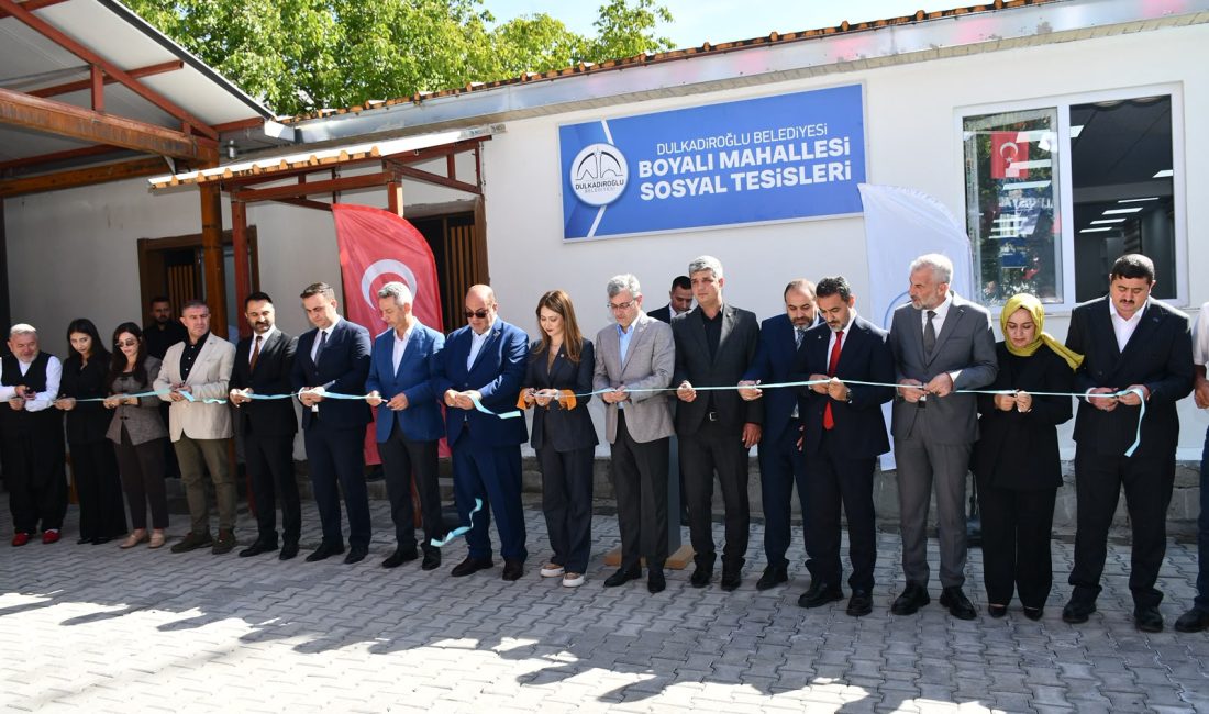 Kahramanmaraş’ın Dulkadiroğlu ilçesinde Bertiz bölgesinin önemli mahallelerinden Boyalı’da yapımı tamamlanan