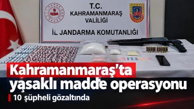 Kahramanmaraş İl Jandarma Komutanlığı ekiplerince yürütülen çalışma kapsamında, 21 Eylül