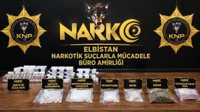 Kahramanmaraş’ta Narkotik Suçlarla Mücadele Şube Müdürlüğü ekiplerince 11, 18, 21