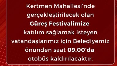 Kahramanmaraş’ın Onikişubat ilçesinde düzenlenecek Güreş Festivali öncesinde vatandaşların etkinlik alanına