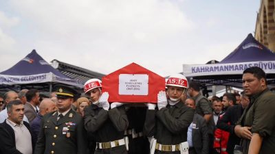 Kara Kuvvetleri Komutanlığında görevli Güneş’in naaşı, Ankara’da düzenlenen törenin ardından