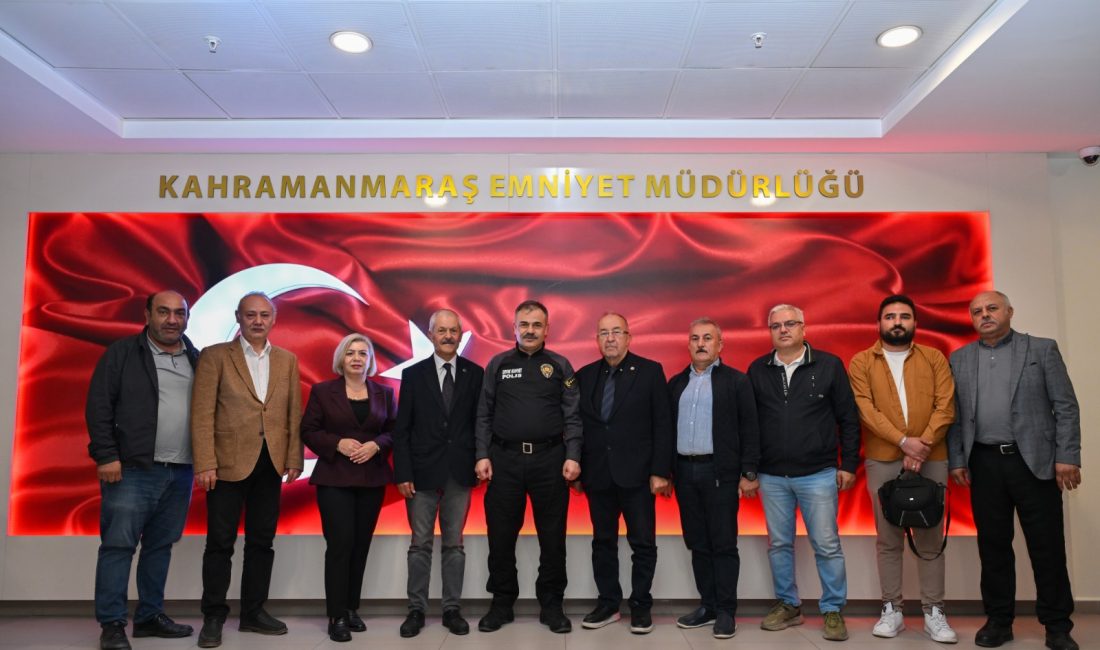 Cemiyet Başkanı Sermet Çuhadar ve yönetim kurulu üyeleri, Kahramanmaraş İl