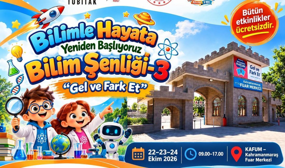 Tüm Vatandaşlar Davetli!
Büyükşehir Belediyesinden yapılan açıklamada, tüm vatandaşlar bilim dolu