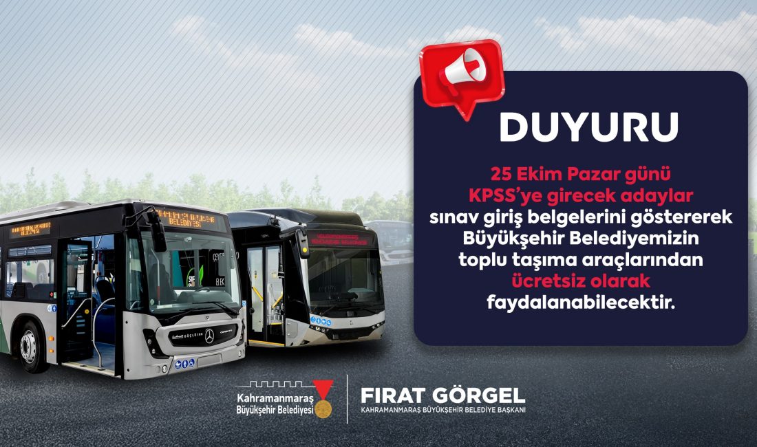 Kahramanmaraş Büyükşehir Belediyesi, Başkan Fırat Görgel öncülüğünde sosyal belediyecilik anlayışı