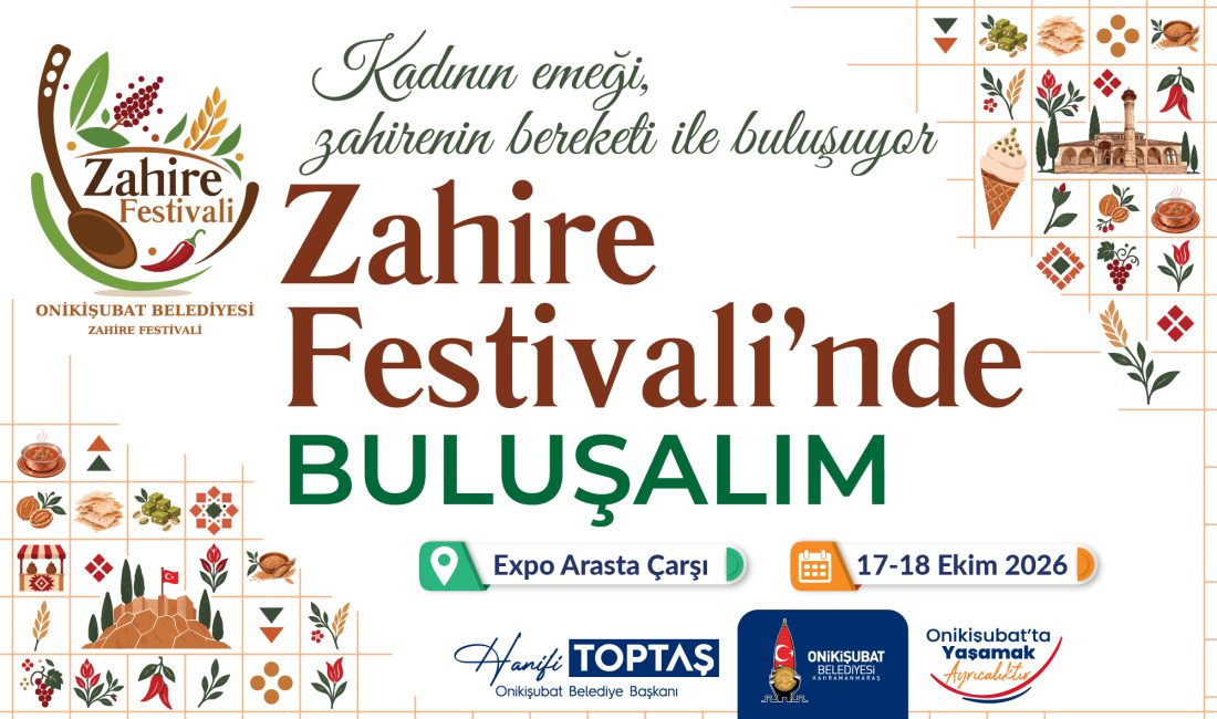 Kadın emeği, zahirenin bereketiyle buluşuyor: Onikişubat’ta Zahire Festivali heyecanı Onikişubat Belediyesi, ilçenin tarımsal potansiyelini, kültürel mirasını ve üretim gücünü