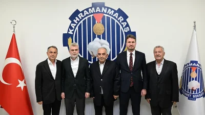 Kahramanmaraş Büyükşehir Belediye Başkanı Fırat Görgel, Kahramanmaraş Ticaret Borsası Yönetim