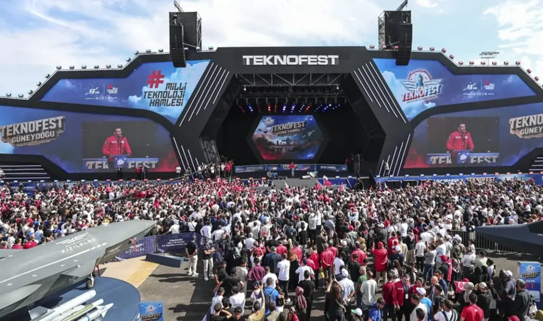 TEKNOFEST Güneydoğu'nun ilk gününde düzenlenen açılış programı ise büyük bir